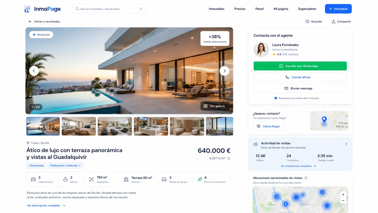 Ficha premium de un inmueble en InmoPage